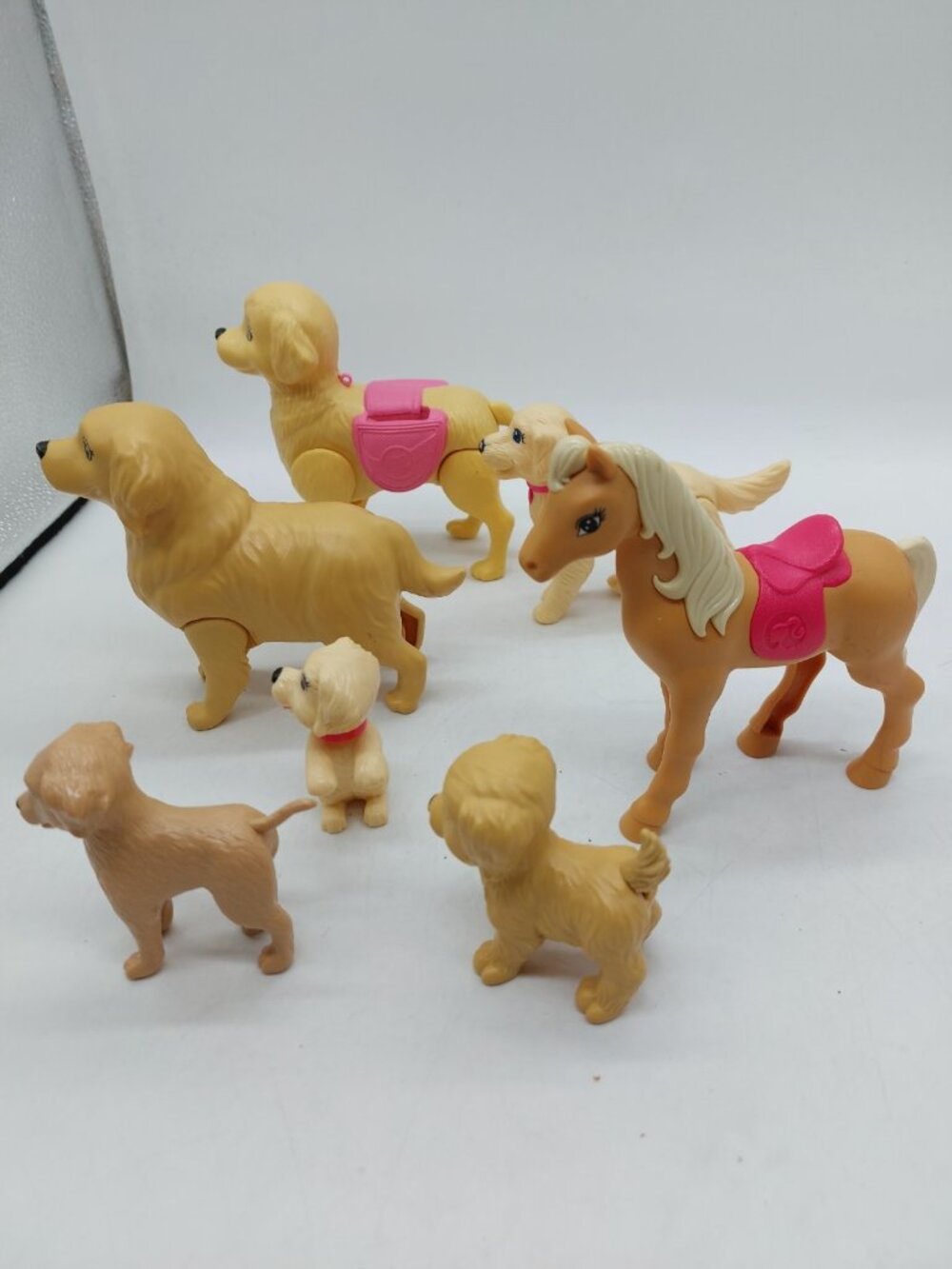 Barbie Pets 6 Dogs 1 Horse Lot Of 7 Various Sizes Years READ - Picture 9 of 10